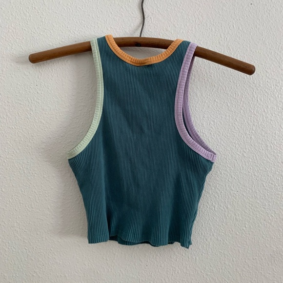 Wild Fable ribbed color block tank top women’s small - Picture 2 of 4